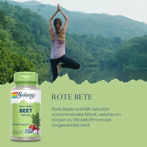 Solaray Beet Root 605 mg | Vegan Capsules for Heart & Circulatory Support in India thumbnail 2