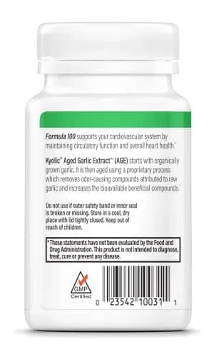 Kyolic Aged Garlic Extract Formula 100 Tablets | Cardiovascular Health Support 100 Count (50 Servings) thumbnail 2
