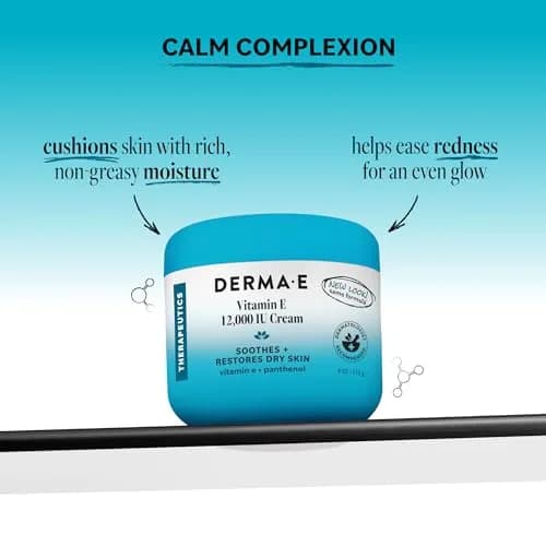 Derma E Vitamin E 12,000 IU Cream 118ml (4 oz) | Intensive Moisturizer for Face, Body & Hands thumbnail 2