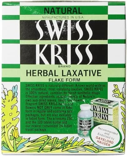 Swiss Kriss Herbal Laxative Flakes 3.25 Oz | Natural Relief, No Harsh Drugs thumbnail 4