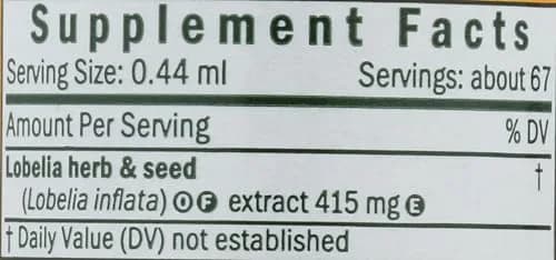 Herb Pharm Certified Organic Lobelia Liquid Extract 1 Fl Oz (29.57 ml) | Musculoskeletal System Support thumbnail 3