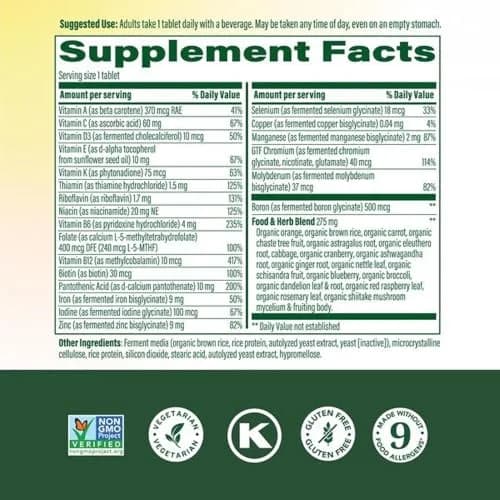 MegaFood One Daily Multivitamin for Women with 22 Nutrients, 90 Tablets | Supports Energy, Bone & Immune Health thumbnail 3
