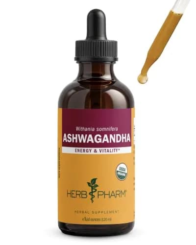 Herb Pharm Organic Ashwagandha Liquid Extract 118ml (4 fl oz) | Calming Ayurvedic Adaptogen for Stress Support thumbnail 1