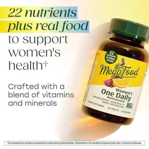 MegaFood One Daily Multivitamin for Women with 22 Nutrients | Supports Energy, Bone & Immune Health thumbnail 5
