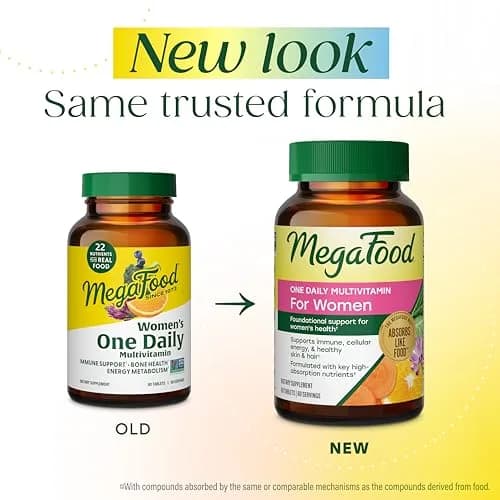 MegaFood One Daily Multivitamin for Women with 22 Nutrients | Supports Energy, Bone & Immune Health thumbnail 2