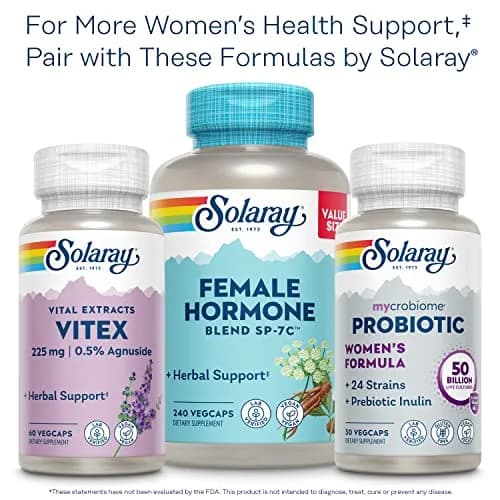 SOLARAY Once Daily Phytoestrogen VegCaps 30 Count (30 Servings) | Women's Health Support with Wild Yam, Soy, Black Cohosh & Dong Quai thumbnail 6