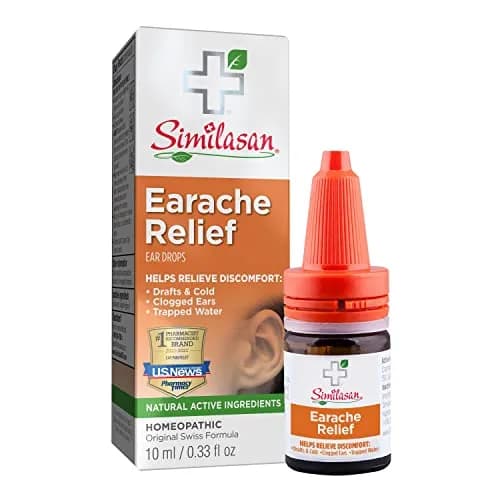 Similasan Earache Relief Ear Drops 0.33 Fl Oz | Natural, Homeopathic Ear Pain Support thumbnail 1