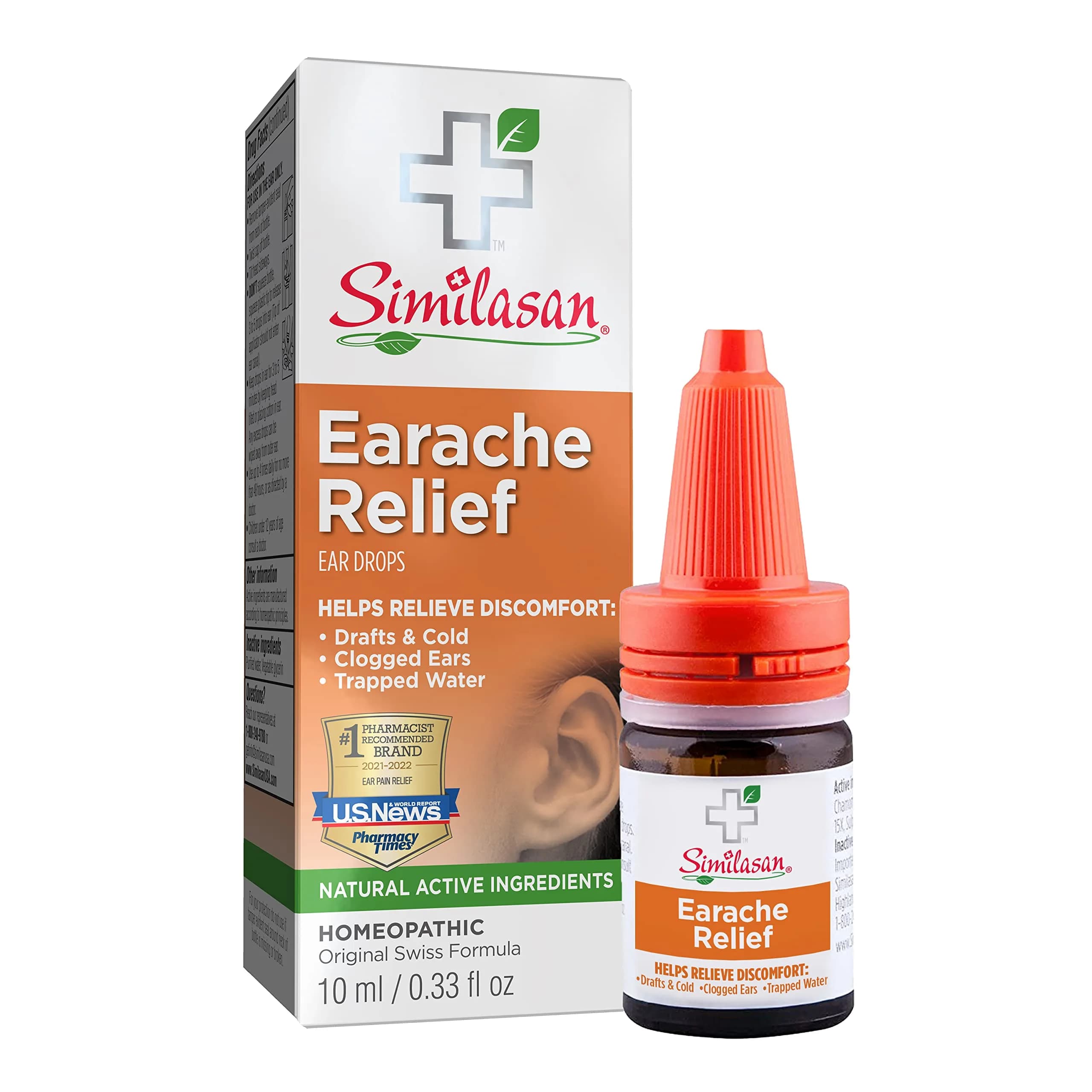 Similasan Earache Relief Ear Drops 0.33 Fl Oz | Natural, Homeopathic Ear Pain Support