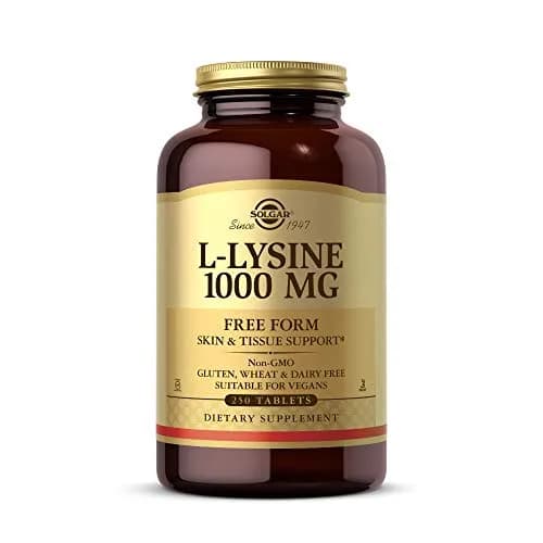 Solgar L-Lysine 1000 mg Tablets | 250 Count (250 Servings) | Essential Amino Acid for Skin & Collagen Support thumbnail 1