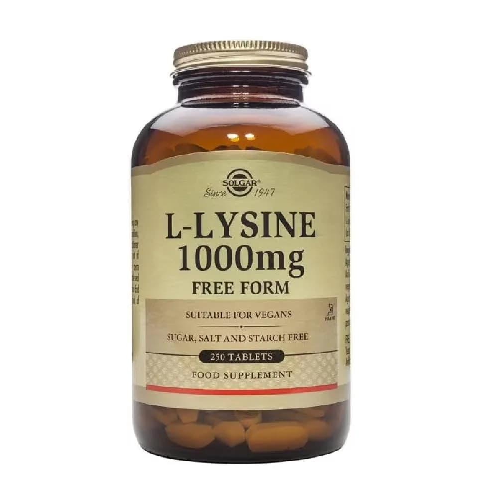 Solgar L-Lysine 1000 mg Tablets | 250 Count (250 Servings) | Essential Amino Acid for Skin & Collagen Support - view 4