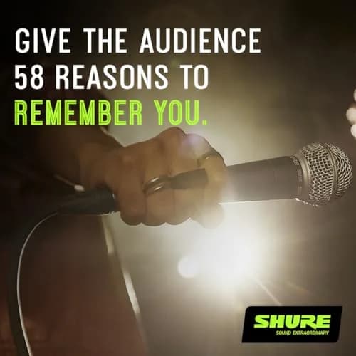 Shure SM58 Pro Dynamic Vocal Microphone with 25-ft XLR Cable | Legendary Vocal Clarity for Stage & Studio thumbnail 3