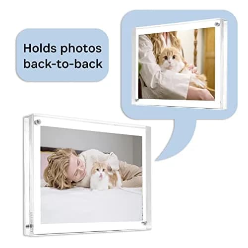 Canetti Original Magnet Frame 4x6 inch | Acrylic Magnetic Picture Holder, Vertical & Horizontal Display thumbnail 5