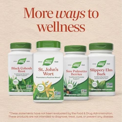 Nature's Way St. John’s Wort Capsules, 700 mg | Supports Mood & Wellbeing, Vegan, 180 ct thumbnail 8