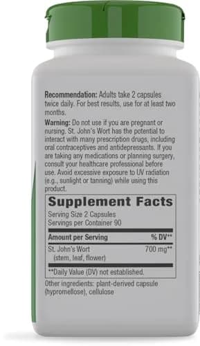 Nature's Way St. John’s Wort Capsules, 700 mg | Supports Mood & Wellbeing, Vegan, 180 ct thumbnail 9