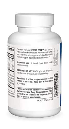 Planetary Herbals Stress Free Calm Formula Tablets, 810 mg | Botanical Stress Relief for Adults thumbnail 2
