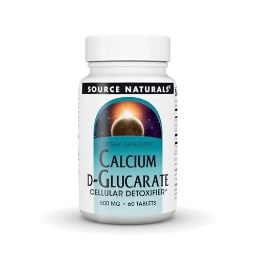 Source Naturals Calcium D-Glucarate 500 mg | Cellular Detoxifier, 60 Tablets, Vegetarian thumbnail 1