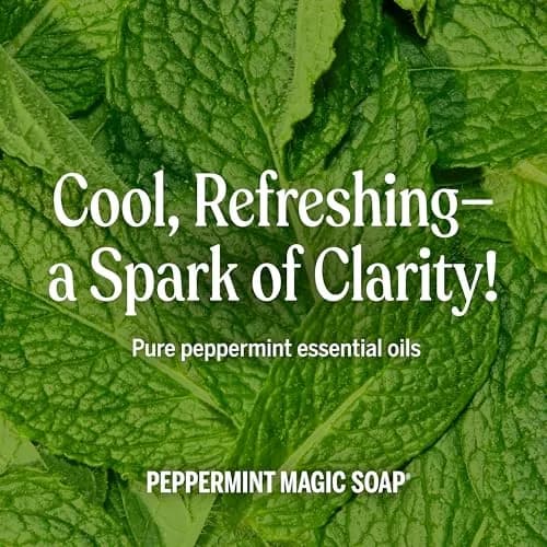 Dr. Bronner's Peppermint Pure-Castile Liquid Soap 1893ml (64 Fl Oz) | Concentrated Multi-Use Cleanser thumbnail 5