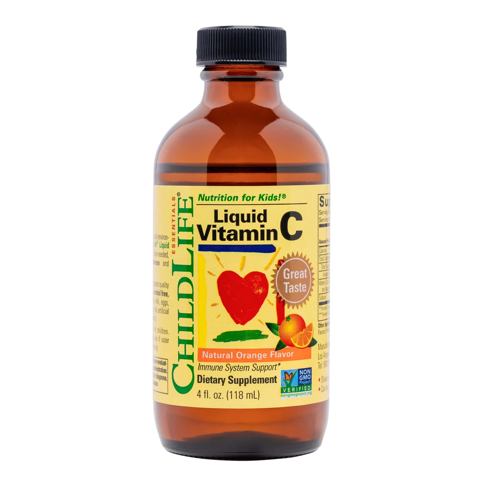 ChildLife Essentials Liquid Vitamin C 120ml (4 Fl Oz) | Immune Support for Kids - main product image