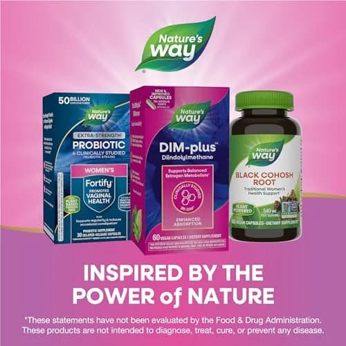 Nature's Way DIM-Plus DIM Supplement 100 mg 60 Capsules | Supports Balanced Estrogen Metabolism thumbnail 6