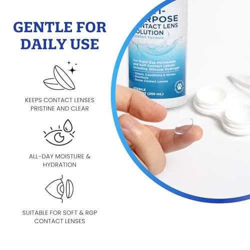 Clear Conscience Contact Lens Solution 12 Fl Oz | Cruelty-Free, No Rub Formula for Sensitive Eyes thumbnail 3