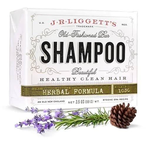 J·R·LIGGETT'S All-Natural Shampoo Bar, Herbal Scent, 100g (3.5 oz) | Supports Strong & Healthy Hair thumbnail 1