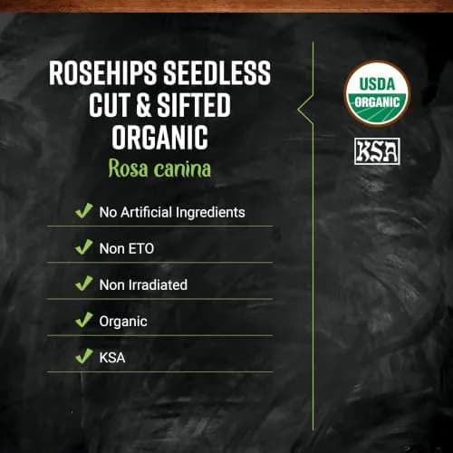 Frontier Co-op Organic Seedless Rosehips 16oz | Organic, Kosher, Non-Irradiated thumbnail 2