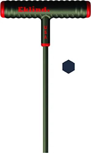 Eklind 61610 Power-T T-Handle Hex Key 5/32 Inch (6in Arm, 9in Total Length) | Industrial Grade Allen Wrench for Mechanics thumbnail 1