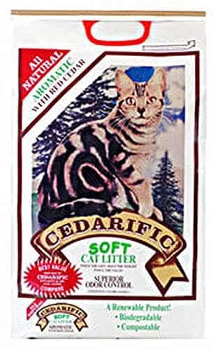 Cedarific Natural Cedar Chips Cat Litter 3.4 kg (7.5 lb) | Superior Odor Control for Cats thumbnail 1