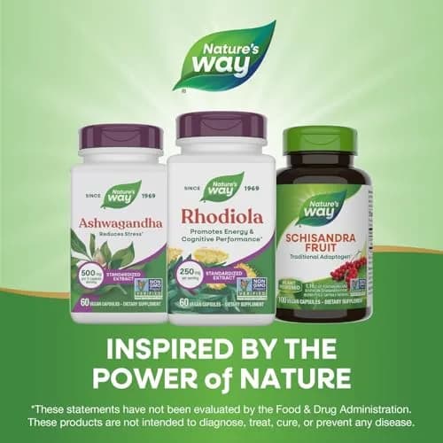 Nature's Way Rhodiola Capsules 250mg (60 Count) | Adaptogenic Herb for Energy & Cognitive Support thumbnail 7
