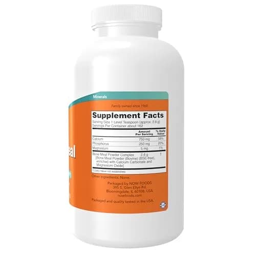 NOW Bone Meal Powder 1 lb | Natural Calcium Source for Bone Support in India thumbnail 2