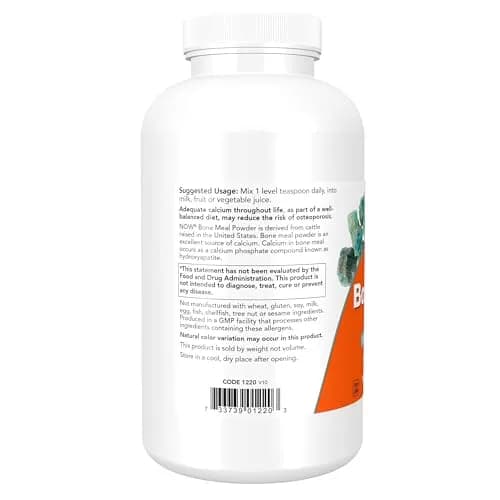 NOW Bone Meal Powder 1 lb | Natural Calcium Source for Bone Support in India thumbnail 3