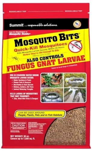 Summit Mosquito Bits Larvicide Granules 850g (30 oz) | EPA Registered Biological Control — 1.87 Pound