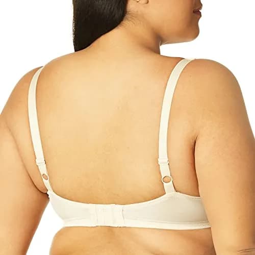 Lunaire Womens Sevilla Scroll Embroidered Semi Demi Underwire Bra, Ivory, 40C | Floral Lace Support thumbnail 3