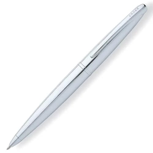 Cross ATX Pure Chrome Ballpoint Pen, Medium Point, Black Ink (0.7mm) | Smooth Writing, Professional Design thumbnail 4