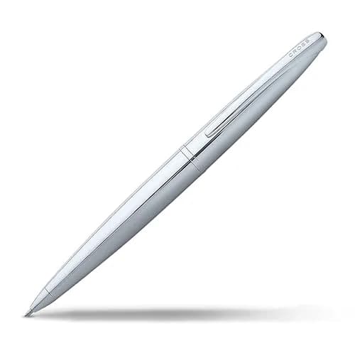Cross ATX Pure Chrome Ballpoint Pen, Medium Point, Black Ink (0.7mm) | Smooth Writing, Professional Design thumbnail 1
