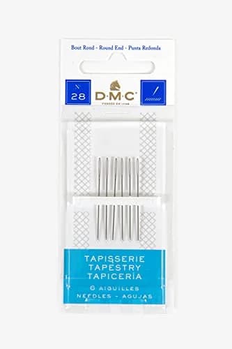 DMC Hand Needles Size 28 | Blunt Rounded Tapestry Needle Pack of 5 thumbnail 1
