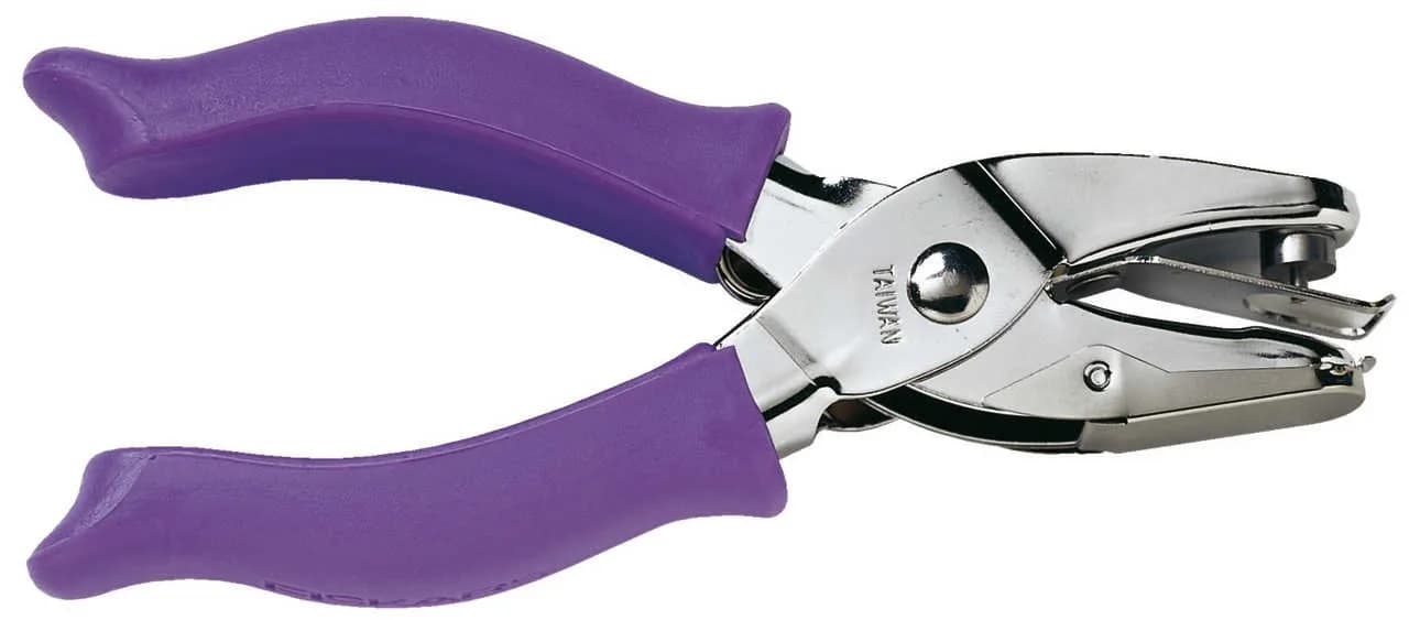 Fiskars 1/16" Circle Hand Hole Punch for Paper & Crafts, Purple | Precise 1/16" Cutouts with Comfort Grip — 1/16 Inch