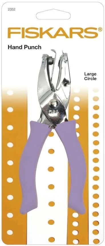 Fiskars 1/4" Circle Hand Hole Punch for Paper & Crafts, Lilac | Portable, Durable, Easy to Use thumbnail 7