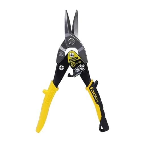 Stanley MaxSteel Aviation Snips 9.84" | Straight Cut, Serrated Edges, Forged Chrome Molybdenum Alloy thumbnail 1