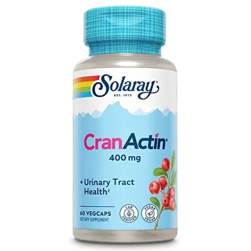 SOLARAY CranActin Cranberry Extract 400 mg | Urinary & Immune Support, Vegetarian, 60 VegCaps thumbnail 1