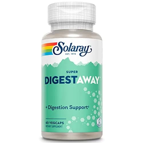 SOLARAY Super Digestaway Digestive Enzymes 60 VegCaps | Supports Protein, Fat & Carb Absorption thumbnail 1