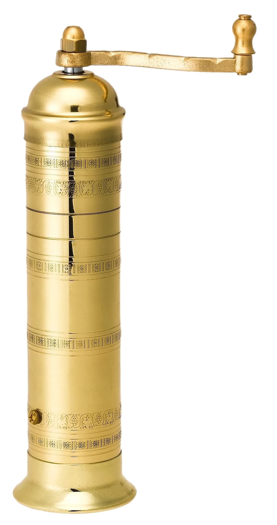 Pepper Mill Imports Atlas Pepper Mill, Brass, 10" | European Handcrafted Pepper Grinder - main product image