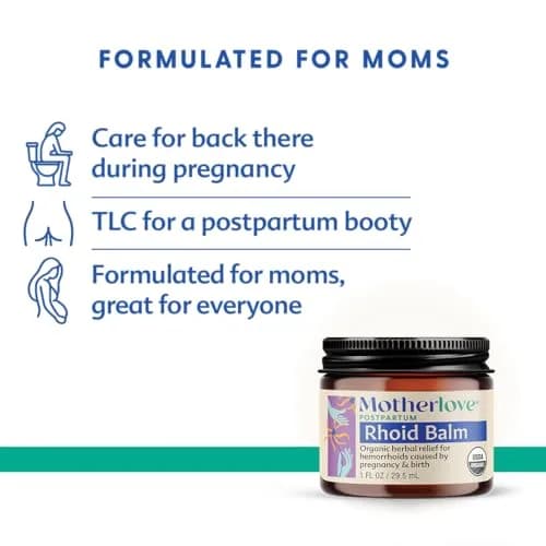 Motherlove Mom's Bottom Balm (1 oz) | Organic Herbal Soothing Care for Postpartum & Pregnancy thumbnail 2