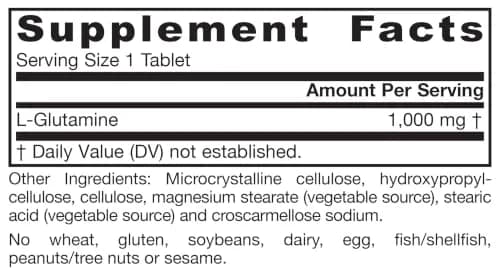 Jarrow Formulas L-Glutamine 1000 mg Tablets | Muscle Tissue & Immune Support thumbnail 9