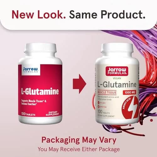 Jarrow Formulas L-Glutamine 1000 mg Tablets | Muscle Tissue & Immune Support thumbnail 2