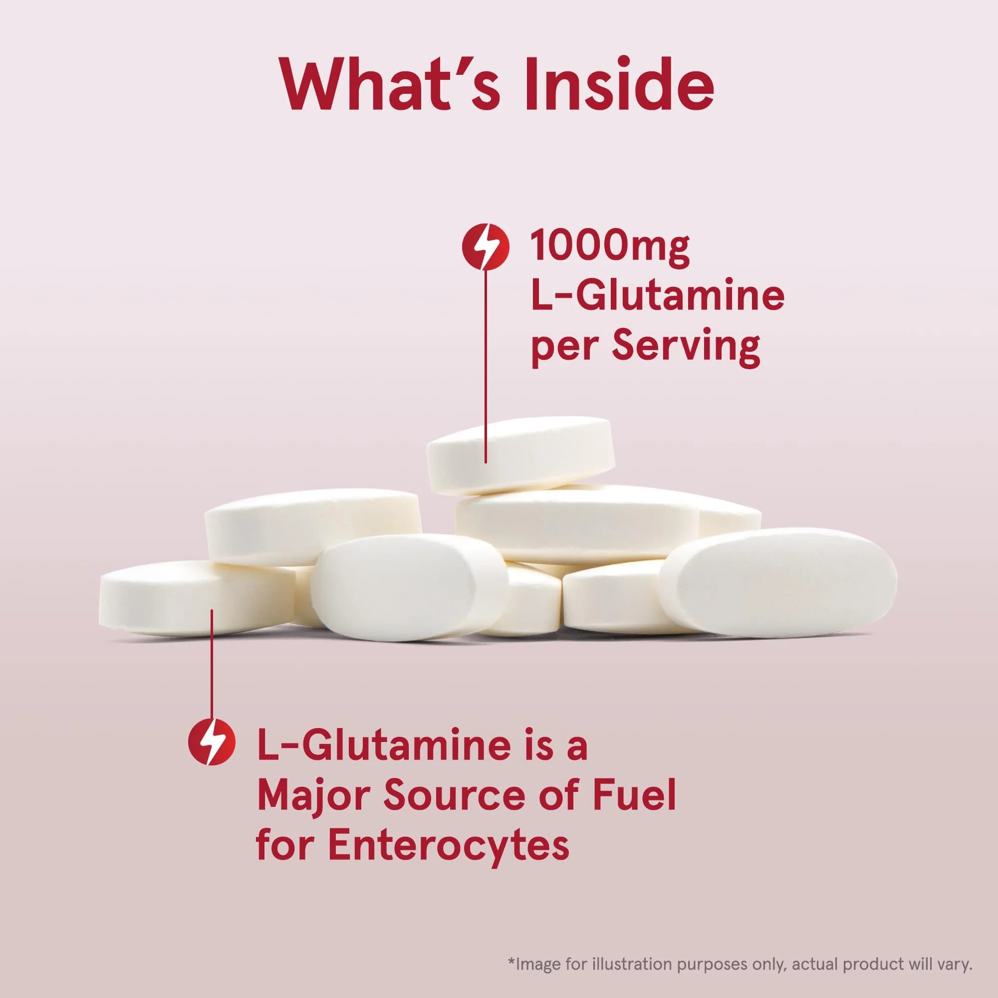Jarrow Formulas L-Glutamine 1000 mg Tablets | Muscle Tissue & Immune Support - view 3