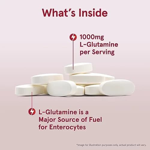 Jarrow Formulas L-Glutamine 1000 mg Tablets | Muscle Tissue & Immune Support thumbnail 3