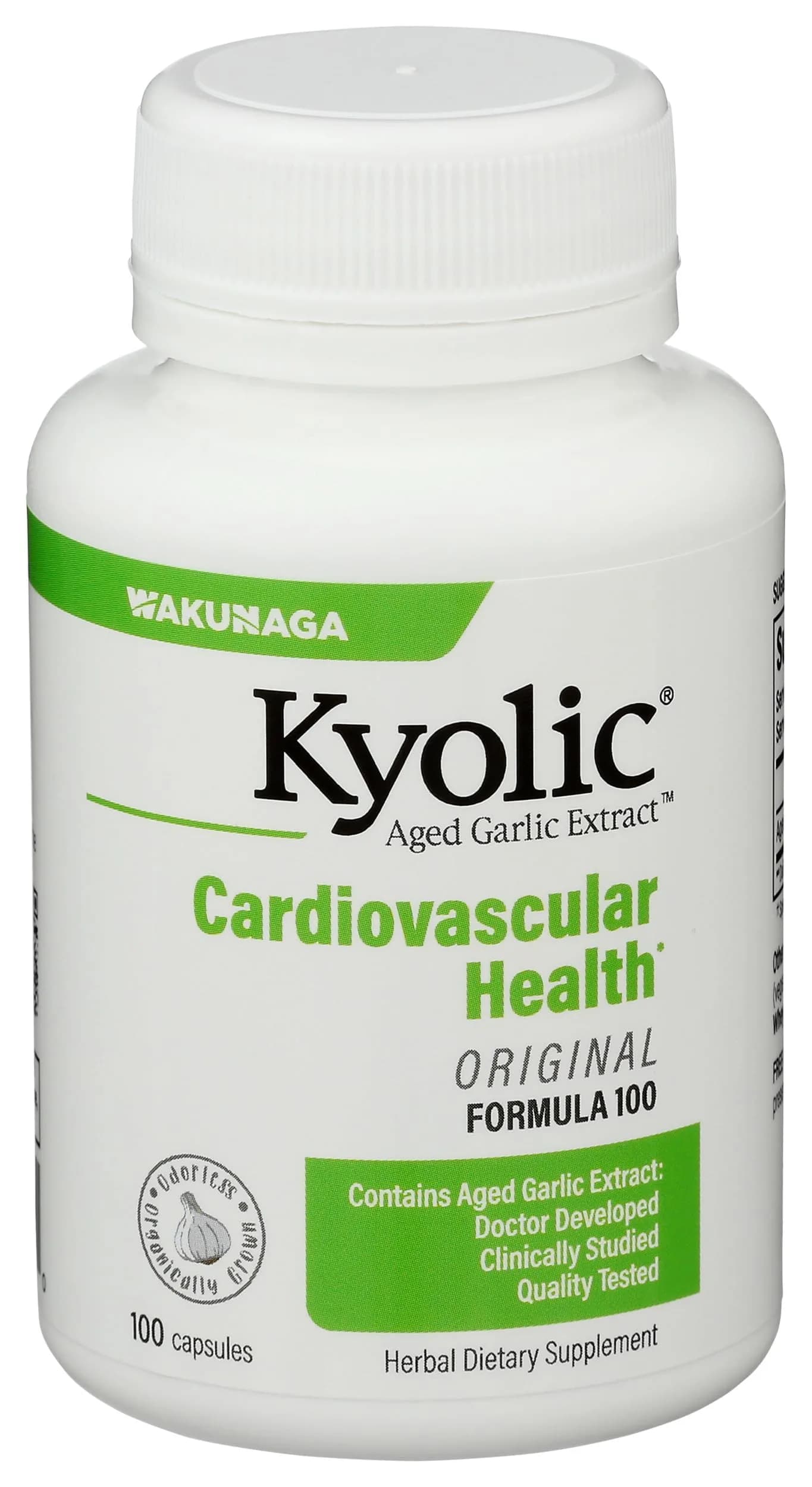 Kyolic Aged Garlic Extract Formula 100 Capsules | Cardiovascular & Circulatory Health Support (100 Count) - view 4