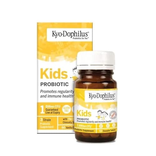 Wakunaga Kyo-Dophilus Kids Probiotic 60 Tablets | Clinically Studied Digestive & Immune Support thumbnail 1