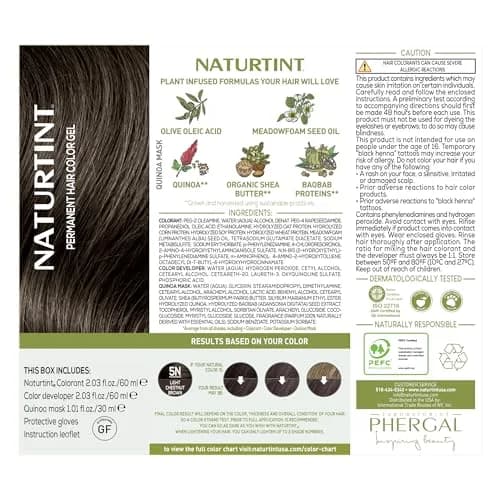 Naturtint 5N Light Chestnut Brown Permanent Hair Color 150ml | Ammonia Free, Vegan, Long Lasting thumbnail 4